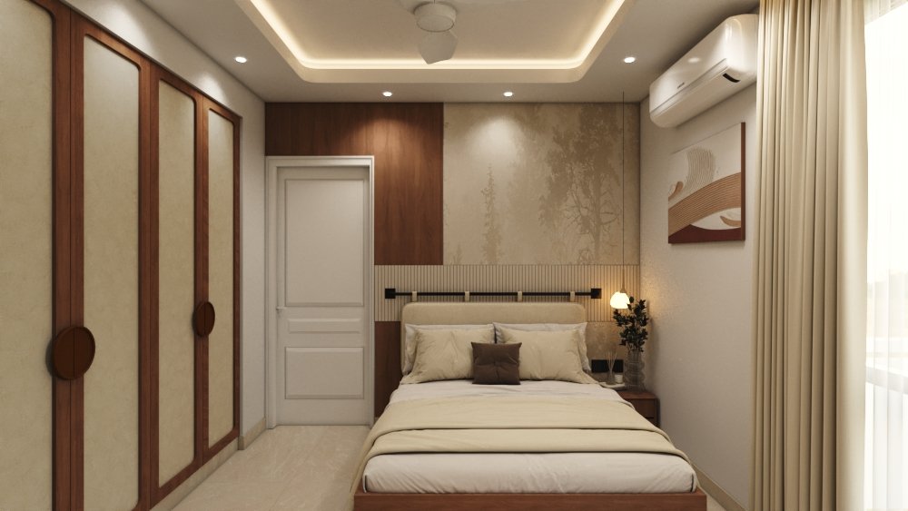 Completed home interior, sample project photograph