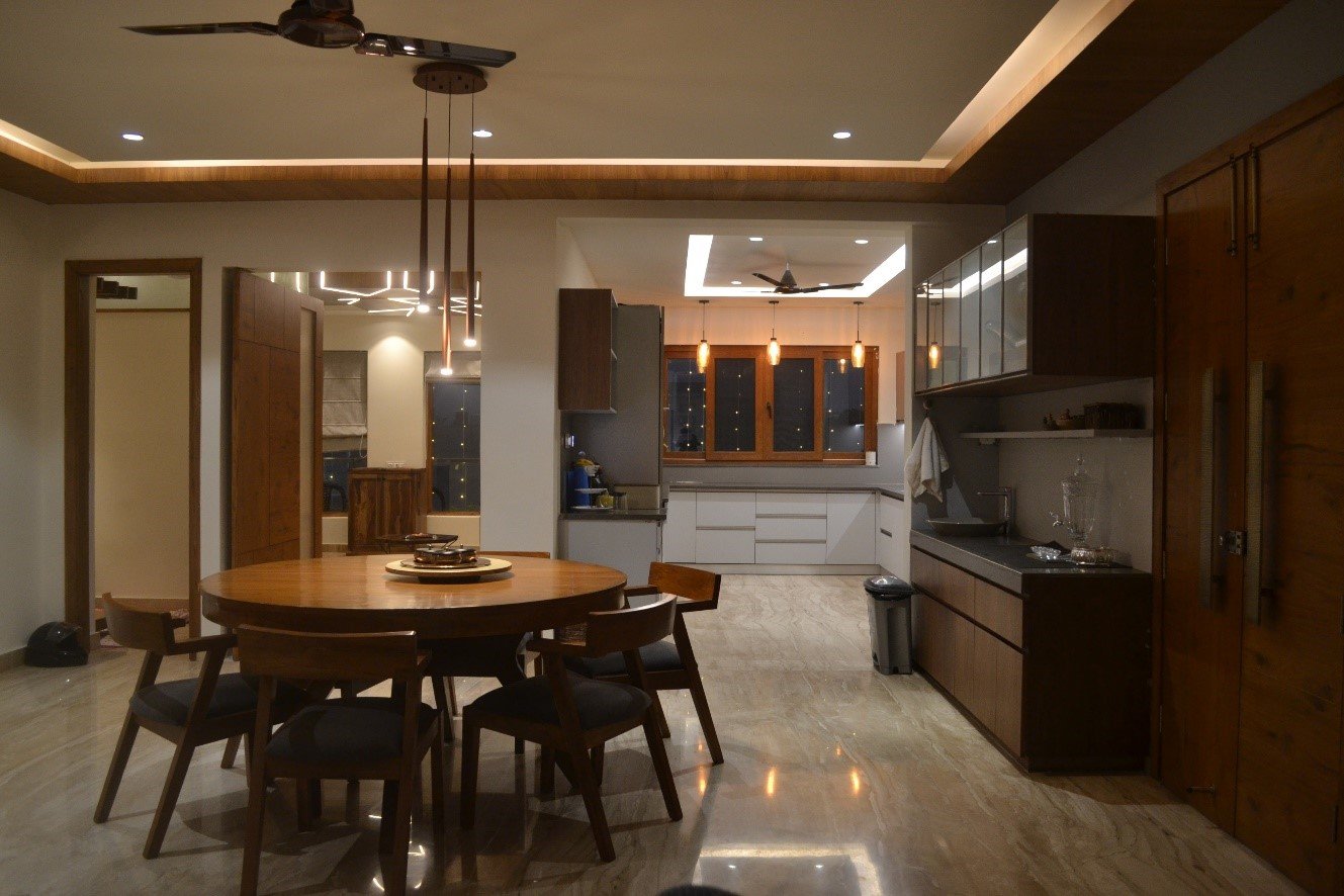Completed home interior, sample project photograph